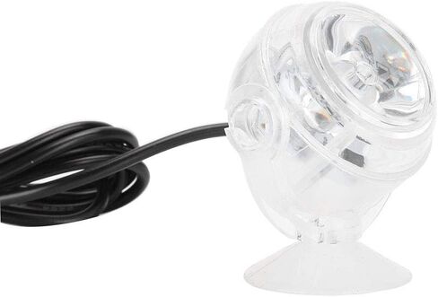 GLOGLOW Aquarium Lights, Plastic LED Fish Colourful Gradient Waterproof Submersible Night Spot Light LED Aquarium Light Fish Colored Light(US Plug White) in Saudi Arabia