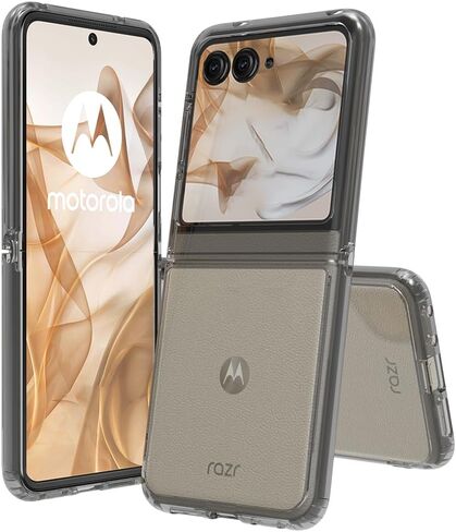 Sucnakp for Motorola Razr-2024 Case: Premium Clear Back Panel + TPU Bumper Cover for Moto Razr 2024（YKL Clear） in Saudi Arabia