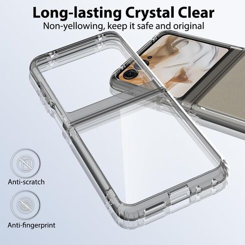 Sucnakp for Motorola Razr-2024 Case: Premium Clear Back Panel + TPU Bumper Cover for Moto Razr 2024（YKL Clear） in Saudi Arabia