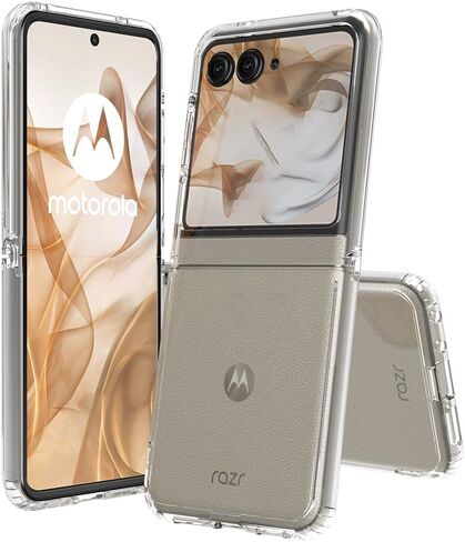 Sucnakp for Motorola Razr-2024 Case: Premium Clear Back Panel + TPU Bumper Cover for Moto Razr 2024（YKL Clear） in Saudi Arabia