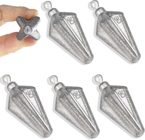 THKFISH Fishing Weights Sinker, Bank Fishing Sinkers Saltwater Fishing Sinkers Fishing Casting,Four Corner Fishing Sinker Weight,Worm Fishing Sinker Weight for Surf Fishing 2-5oz in Saudi Arabia