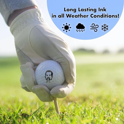 Ball Badge - Golf Ball Stamp, Self-Inking Golf Ball Stamper, Golf Ball Marker, Reusable Golf Ball Marking Tool to Identify Golf Balls, Reusable Ink Stamp for Golf Balls (Gilmore Swing) in Saudi Arabia