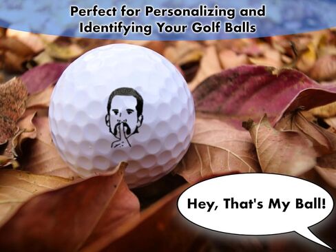 Ball Badge - Golf Ball Stamp, Self-Inking Golf Ball Stamper, Golf Ball Marker, Reusable Golf Ball Marking Tool to Identify Golf Balls, Reusable Ink Stamp for Golf Balls (Gilmore Swing) in Saudi Arabia