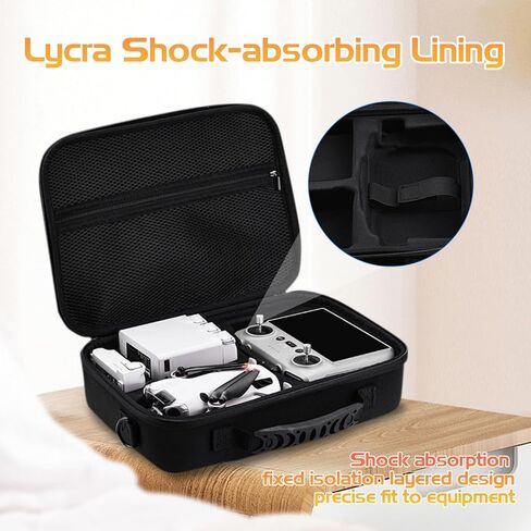 حافظة Mini 4 Pro حافظة حماية صلبة محمولة للسفر حقيبة حمل لـ DJI Mini 4 Pro مع وحدة تحكم DJI RC 2/RC-N2 Fly المزيد من الملحقات كومبو in Kuwait