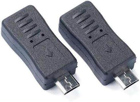 USB C to Mini USB Adapter, 2 Pack USB Type C Female to USB Mini 5pin Male Converter Adapter Suitable for Phone and Tablet(TypeC Female/Mini Male) in Kuwait