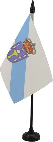 AZ FLAG Valencian Community Independentist Table Flag 4'' x 6'' - Valencia Nationalist Desk Flag 15 x 10 cm - Black Plastic Stick and Base in Saudi Arabia