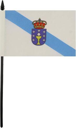 AZ FLAG Valencian Community Independentist Table Flag 4'' x 6'' - Valencia Nationalist Desk Flag 15 x 10 cm - Black Plastic Stick and Base in Saudi Arabia