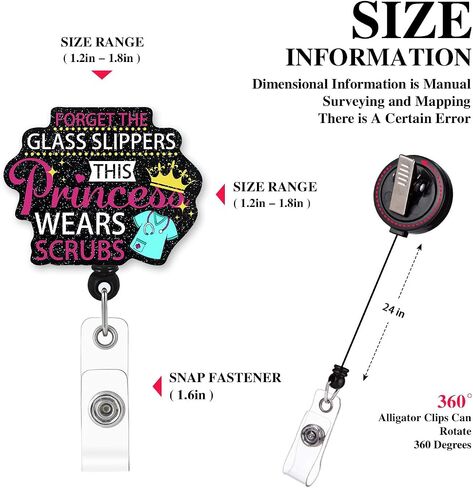 Take Your Meds Funny Pharmacy Pharmacist Retractable Badge Reel with Alligator Clip, for Nurse Doctor ICU ER Nursing Student Teacher Doctor RN LPN Nursing Work Supplies,YXZ046 in Saudi Arabia