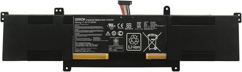 استبدال بطارية C21N1309 38Wh 5135mAh لأجهزة الكمبيوتر المحمول ASUS VivoBook S301L S301LA S301LA-C1015H S301LP S301LP-C1016H Q301L Q301LA Q301LP C21PQ2H 0B200-00580100M 0B200-00580000 7. 4 فولت in Saudi Arabia