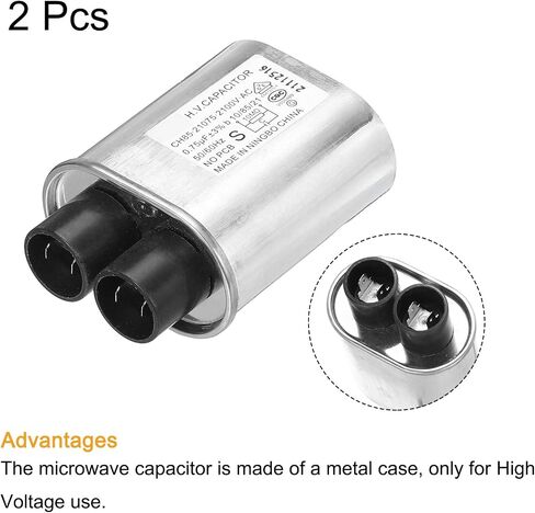 MECCANIXITY Microwave Capacitor Replacement High Voltage Oven Capacitor 2100VAC 0.70uf Pack of 2 in Saudi Arabia