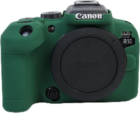 حافظة R10، حافظة كاملة من السيليكون الناعم والمطاط خفيف الوزن وغطاء حقيبة لكاميرا Canon Eos R10 (أخضر) in Saudi Arabia
