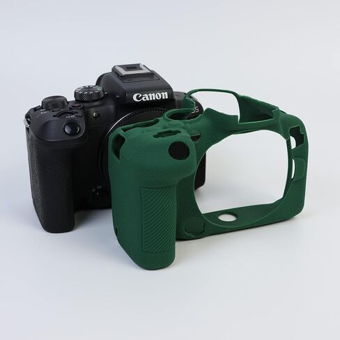حافظة R10، حافظة كاملة من السيليكون الناعم والمطاط خفيف الوزن وغطاء حقيبة لكاميرا Canon Eos R10 (أخضر) in Saudi Arabia