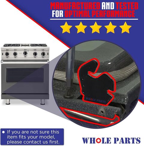 الجزء المفصلي لباب الفرن من الأجزاء الكاملة # 013290-000 - بديل ومتوافق مع بعض أفران الفايكنج - ضمان لمدة عامين in Kuwait