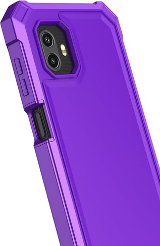حافظة لهاتف Samsung Galaxy XCover6 Pro مع واقي شاشة، حافظة Galaxy XCover 6 Pro من السيليكون الأمامي ممتص للصدمات من البولي كربونات الصلب لحماية الجسم بالكامل، غطاء من الدرجة العسكرية لهاتف Samsung XCover 6 Pro أسود in Kuwait