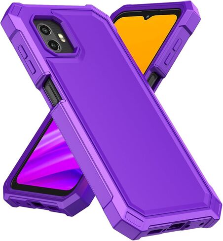 حافظة لهاتف Samsung Galaxy XCover6 Pro مع واقي شاشة، حافظة Galaxy XCover 6 Pro من السيليكون الأمامي ممتص للصدمات من البولي كربونات الصلب لحماية الجسم بالكامل، غطاء من الدرجة العسكرية لهاتف Samsung XCover 6 Pro أسود in Kuwait