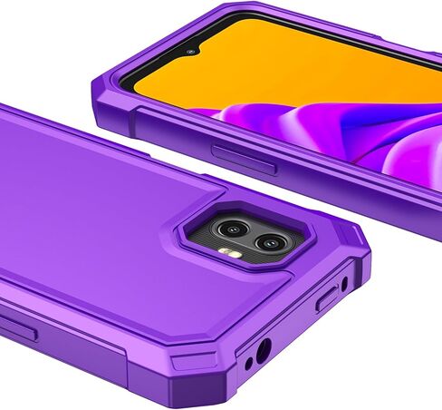 حافظة لهاتف Samsung Galaxy XCover6 Pro مع واقي شاشة، حافظة Galaxy XCover 6 Pro من السيليكون الأمامي ممتص للصدمات من البولي كربونات الصلب لحماية الجسم بالكامل، غطاء من الدرجة العسكرية لهاتف Samsung XCover 6 Pro أسود in Kuwait