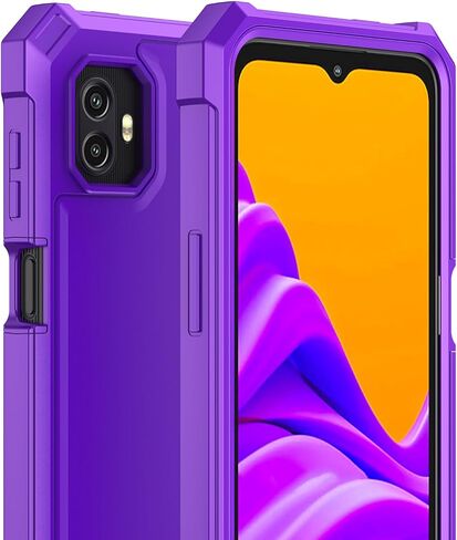 حافظة لهاتف Samsung Galaxy XCover6 Pro مع واقي شاشة، حافظة Galaxy XCover 6 Pro من السيليكون الأمامي ممتص للصدمات من البولي كربونات الصلب لحماية الجسم بالكامل، غطاء من الدرجة العسكرية لهاتف Samsung XCover 6 Pro أسود in Kuwait