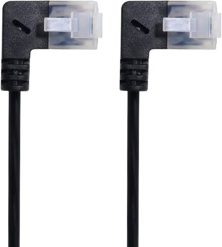 xiwai Ultra Slim Cat6 Ethernet Cable RJ45 Down Angled 25cm UTP Network Cable Patch Cord 90 Degree Cat6a LAN for Laptop Router TV Box in Saudi Arabia