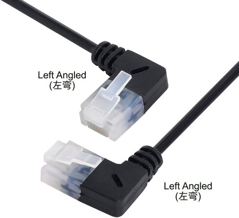 xiwai Ultra Slim Cat6 Ethernet Cable RJ45 Down Angled 25cm UTP Network Cable Patch Cord 90 Degree Cat6a LAN for Laptop Router TV Box in Saudi Arabia