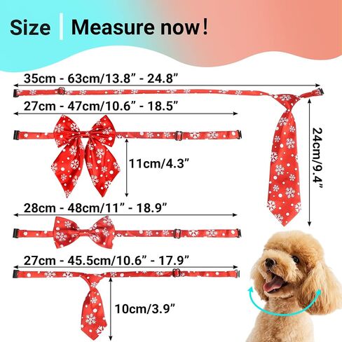 Segarty Dog Bowties and Large Dog Ties Set, 100 Pack Dog Bow Ties Adjustable Bow Ties for Dogs Pet Neck Collar Set Grooming Accessories Bulk for Medium Large Dog Birthday Wedding Party in Saudi Arabia