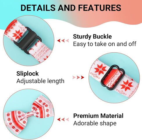 Segarty Dog Bowties and Large Dog Ties Set, 100 Pack Dog Bow Ties Adjustable Bow Ties for Dogs Pet Neck Collar Set Grooming Accessories Bulk for Medium Large Dog Birthday Wedding Party in Saudi Arabia