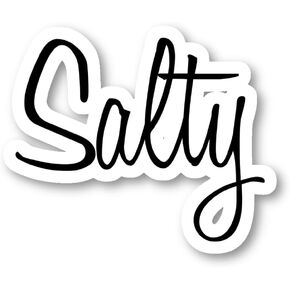 Salty Sticker Trendsetter Collections Stickers - 3 Pack - Set of 2.5, 3 and 4 Inch Vinyl Laptop Stickers - for Laptop, Phone, Water Bottle, Car & More Decal (3 Pack) S29842-3Pack