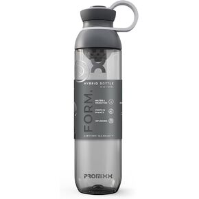 زجاجة مياه رياضية Promixx FORM - زجاجة مياه ممتازة خالية من مادة BPA لممارسة الرياضات البدنية والخارجية - زجاجة مشروبات مستدامة مع علامات قياس وغطاء مانع للتسرب - 26oz (أزرق منتصف الليل) in Kuwait