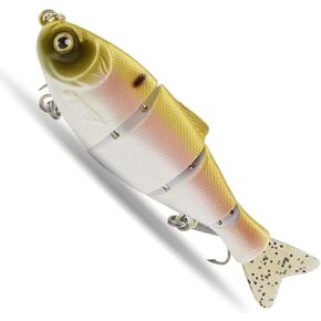 ODS Shad Swimbait Sinking Hard Fishing Lure with Soft Tail for Freshwater Saltwater