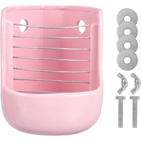 POPETPOP Ceramic Bunny Hay Feeder for Chinchilla, Rabbit, Guinea Pig