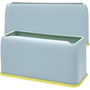 iplusmile Cat Litter Scoop Holder: 2Pcs Small Trash Can Litter Scooper - Cat Shovel Base Poop Scooper Stand for Litter Box, Fits Most Cat Litter Scoops, Grey White
