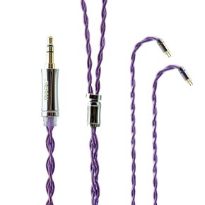 FAAEAL Earphone Cable with QDC/S/C Pin,4 Strands OCC Litz HiFi Upgrade Headphone Wire,3.5mm Replacement Wire for KZ ZSN PRO Castor D-Fi Krila PR3 EDA DQS TRN MT1 TANGZU WANER SG Earbuds (QDC 3.5mm)