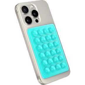 Suction Phone Case Mount, Silicone Hands Free Phone Accessory Holder, Mirror Shower Phone Holder, for Tiktok Videos and Selfies (Pink)