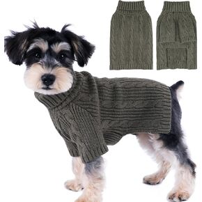 Small Dog Sweater XS Dog Sweaters Girl Winter Dog Clothes for Small Dogs Warm Chihuahua Sweater Clothes Cute Puppy Sweater Pet Cat Sweater Knitted Doggy Outfit for Cold Weather (Purple, X-Small)