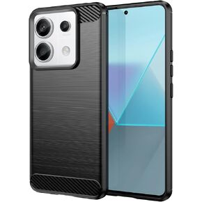 for xiaomi Redmi Note 13 Pro 5G Phone case, Shockproof, Scratch Resistant Carbon Fiber Jacket, Soft TPU, for Redmi Note 13 Pro 5G case (Red)