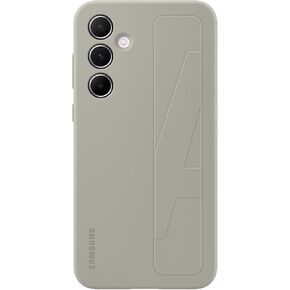 SAMSUNG Standing Grip Case Cover with Strap and Kickstand Function for Galaxy A55 5G, Grey