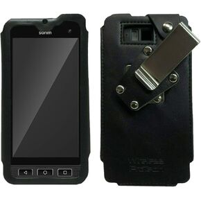Case Compatible with Sonim XP8 XP8800 Leather Frame Fitted Case and 4 Position Belt Clip