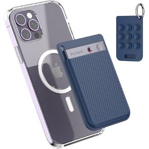 Silicone AI Voice Recorder Suction Cup Case Cover,Suction Cup Holder for PLAUD Note Voice Recorder with Key Ring,Suction Protective Case Cover Compatible with PLAUD Note Voice Recorder (Black)