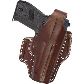 Handmade Leather OWB Carry Two Slot Thumb Break Gun Holster for Sig P226
