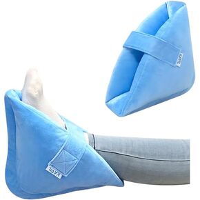 Heel Protectors Cushion Pain Relief Foot Pillow for Pressure Sores Foot Support Boot Surgery Recovery Supplies for Elderly Bedridden Pressure Ulcer Cushion Ankle Pillow for Bed, Wheelchairs (1 Pair)