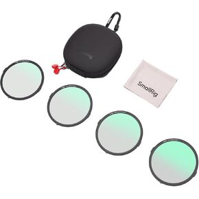 SmallRig Black Diffusion Magnetic Filter Kit (4 Pcs), 1/8 & 1/4 & 1/2 & 1 Filter, Dreamy Cinematic Effect, 22 Layer Coating, for SmallRig Matte Box with Adjustable Clamp 4409/4411 / 4412-4650