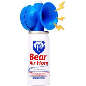 1.4oz Bear Horn for Self Defense, 123dB Loud Mini Air Horn, Audible Up to 1/2 Mile, Safety Air Horn for Hiking,Camping and Outdoor Protection (2pcs)
