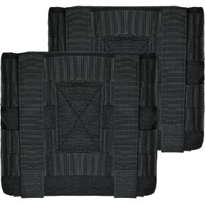 Molle Side Plate Pouch,SABADO Side Pouch Pocket with Plates 6×6 for Tactical Vest Carrier and Cumberbund(Pack of 2)