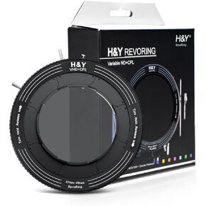 H&Y ND Filter 37 39 40.5 43 46 49mm Variable ND Filter 3 in 1 Camera Lens Filter VND3-1000 1.5-10 Stops ND Filter Neutral Density Filters for Studio Outdoor Video Shooting and CPL Filter