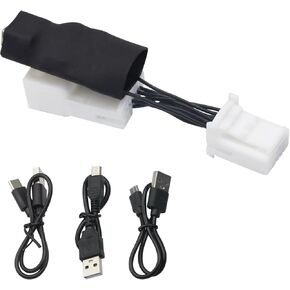 Dash Cam Power Adapter (12-Pin Type A) – Compatible with Toyota Tacoma (2016-2023), Highlander (2015-2016), Tundra (2014-2021), Sienna (2016-2020), Honda Ridgeline etc – Plugs into Rearview Mirror