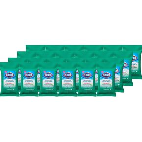 Clorox Disinfecting On The Go Travel Wipes, Fresh Scent, 9 Count, Pack of 24 (Package May Vary)