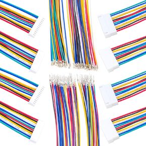 XH 2.54mm Extension Wire Male & Female Connector and 22AWG Pre-Crimped Cables,JST XHP-10,2/3/4/5/6/7/8/9/10/12Pin Housing with Length of 10/20/50/80/100CM Wire (1 Set XH2.54 10Pin-10CM)