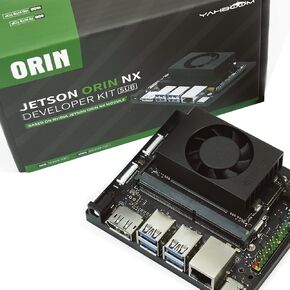 Yahboom Jetson Orin NX 16GB RAM AI 100TOPS Development Kit IMX219 CSI Camera 256GB SSD for Robots ROS2 Programming Ubuntu20.04 (Orin NX 16GB Came Adva Kit)