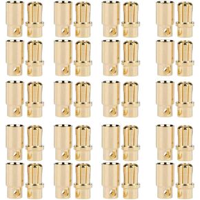 20 Pairs 8.0mm Male Female Bullet Connector Plug Heavy Duty for RC Lipo Power Wire Connector