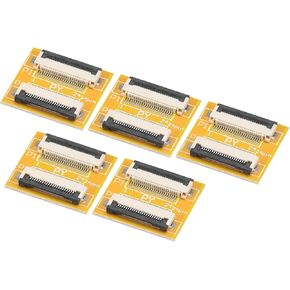 MECCANIXITY FFC FPC لوحة تمديد PCB ممتدة بسحاب HDD موصل 22 دبوس 0.5 مم جانب واحد لكاميرا طابعة LCD ثلاثية الأبعاد DVD TV كمبيوتر محمول حزمة من 5