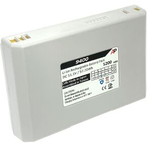 بطارية بديلة باللون الأبيض من Artisan Power لجهاز Verathon BVI 9400 Bladderscan | 5200 مللي أمبير | بطارية ليثيوم أيون قابلة للشحن | استبدل رقم البطارية 0400-0066